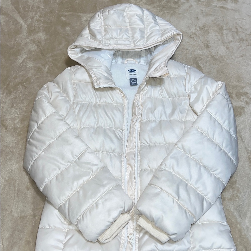 Old Navy Frost Free Light Tan Quilted Jacket